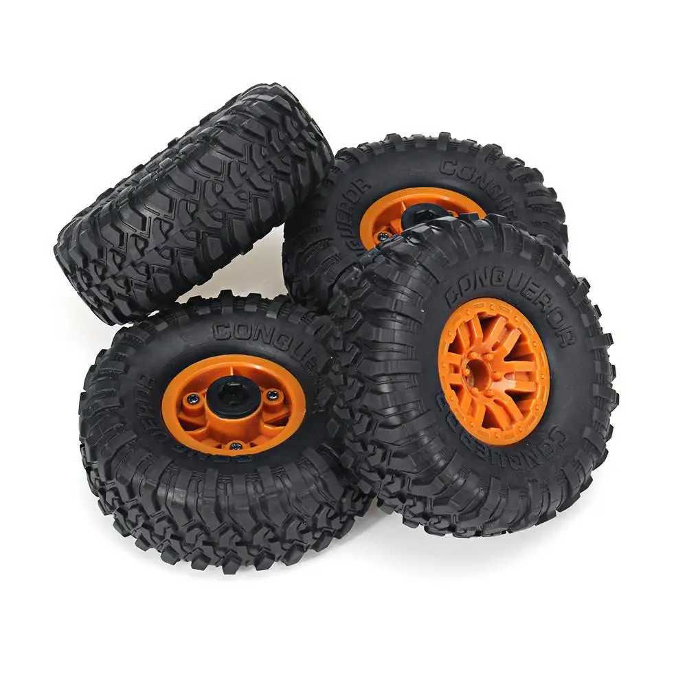 4 шт. Sliv er и оранжевый пластик RC автомобильные шины и диски для HB Toys ZP1001 1/10 Автомобили RC запчасти