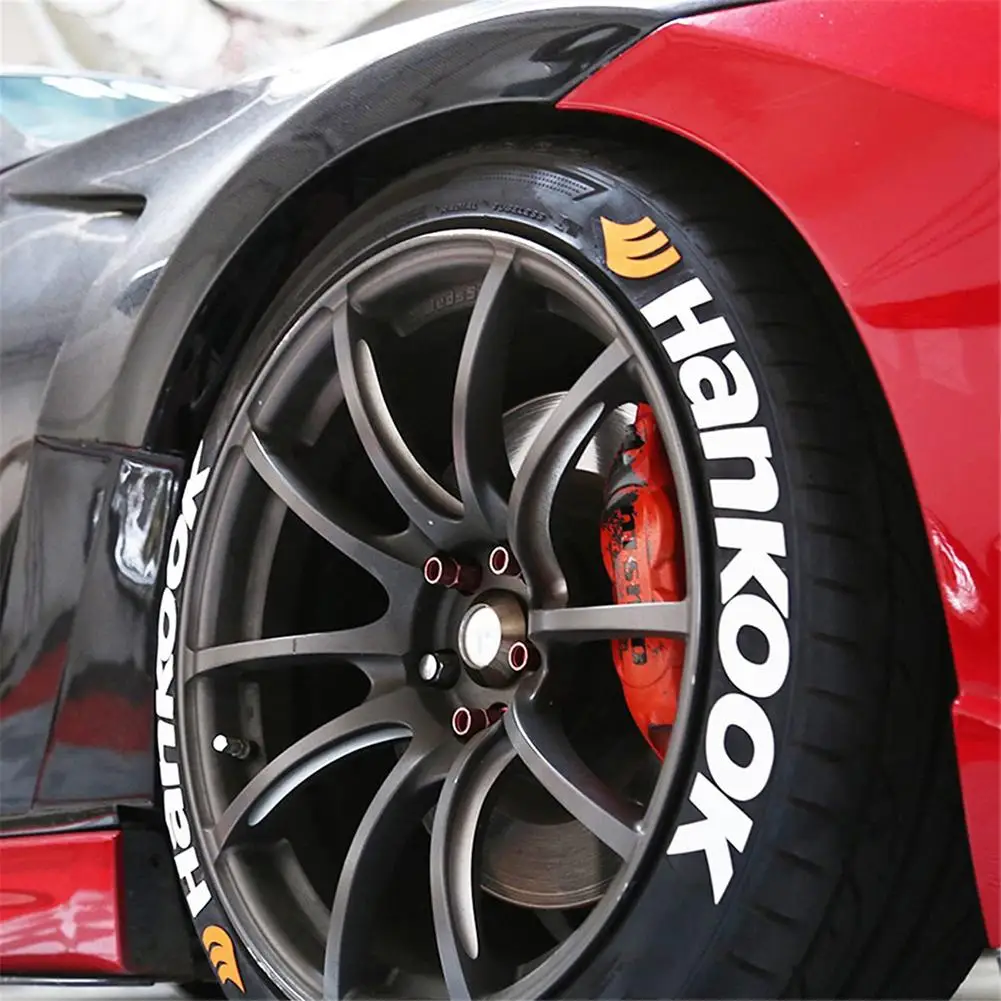 Universal 3D Rubber Tire Letters Sticker