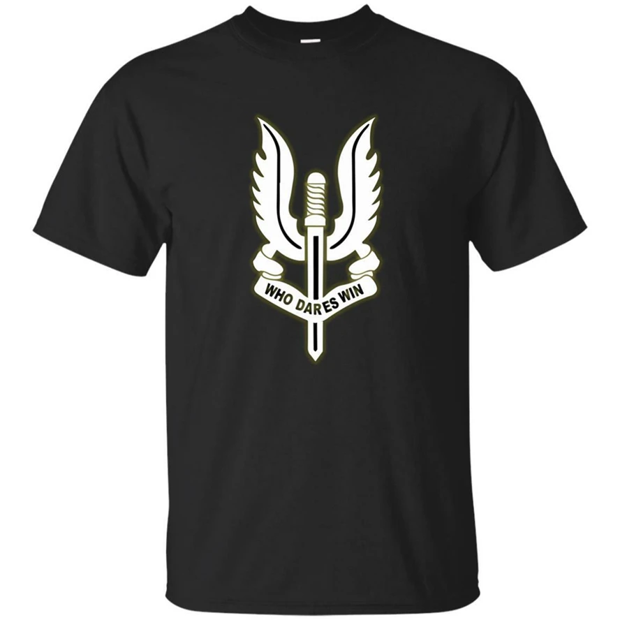 

United Kingdom British Army Special Force Sas Special Air Service Black T-Shirt Superior Quality Tee Shirt