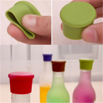 

Silicone Wine Beer Champagne Whiskey Bottle Stopper Leak Free Beverage Fresh Keeping Plug Bottle Cap for Bar Kitchen Accessories