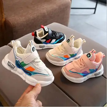 

Brand Spring Autumn Children Casual shoes Breathable Soft Running Sport shoes Outdoor Kids Sneakers Boys Girls Flats Size 21-30