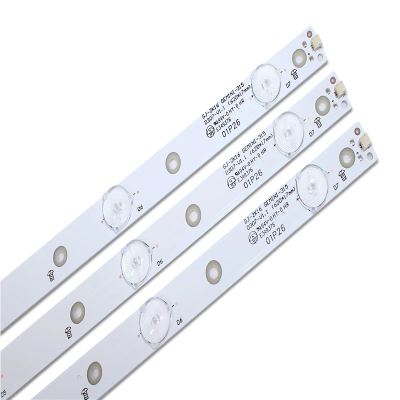 620mm 7 Lamp GJ-2K16 GEMINI-315 D307-V1.1 LBM320M0701-LD-1(5) GJ-2K16 D2P5-315 D307-V2.2 LB32080 LB32080 V0-00 03 LED Strip Bar