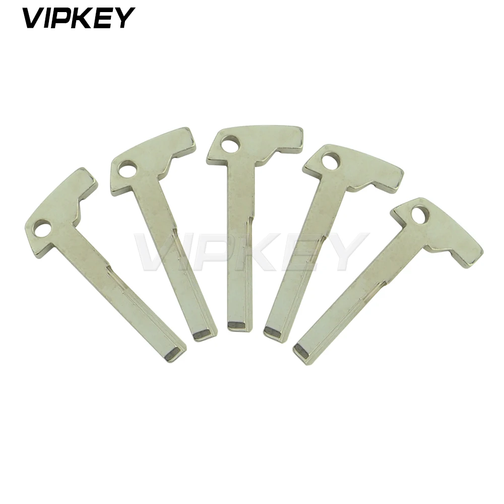 Remotekey 5pcs Replacement Emergency Key Blade Uncut For Mercedes Benz 2001-2011 Small Spare Insert Key Blade