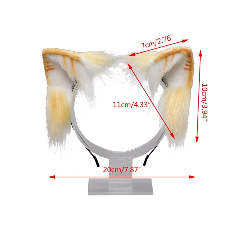 Cosplay&ware Lovely Animal Faux Fur Wolf Ears Headband Realistic Furry Fluffy Hair Hoop Lolita Anime Masquerade Cosplay Costume -Zentai shop online H6585ab272f3546469fa677b968ba8b1aP.jpg