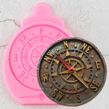 

Antique Compass Border Silicone Mold DIY Cake Decorating Tools Cupcake Topper Fondant Molds Candy Clay Chocolate Gumpaste Moulds