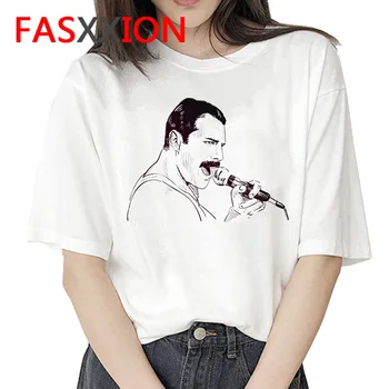 

Freddie Mercury t-shirt women vintage 2020 harajuku kawaii casual grunge top tees streetwear