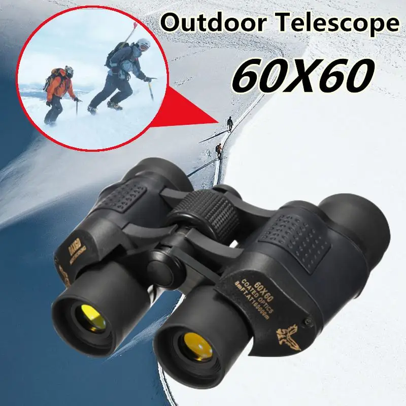 60x60 3000M Telescope Folding Binoculars High Definition Night Vision For Outdoor Bird Watching Travelling Hunting Camping