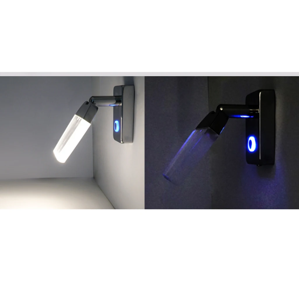 Rv Reading Lamp 12v Dimmable Touch Switch, Usb Caravan Led Reading Light, 3w Marine Hardware