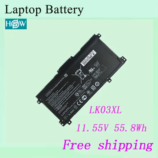Высококачественная батарея для hp LK03XL HSTNN-UB7I TPN-W127 W128 Аккумулятор для ноутбука
