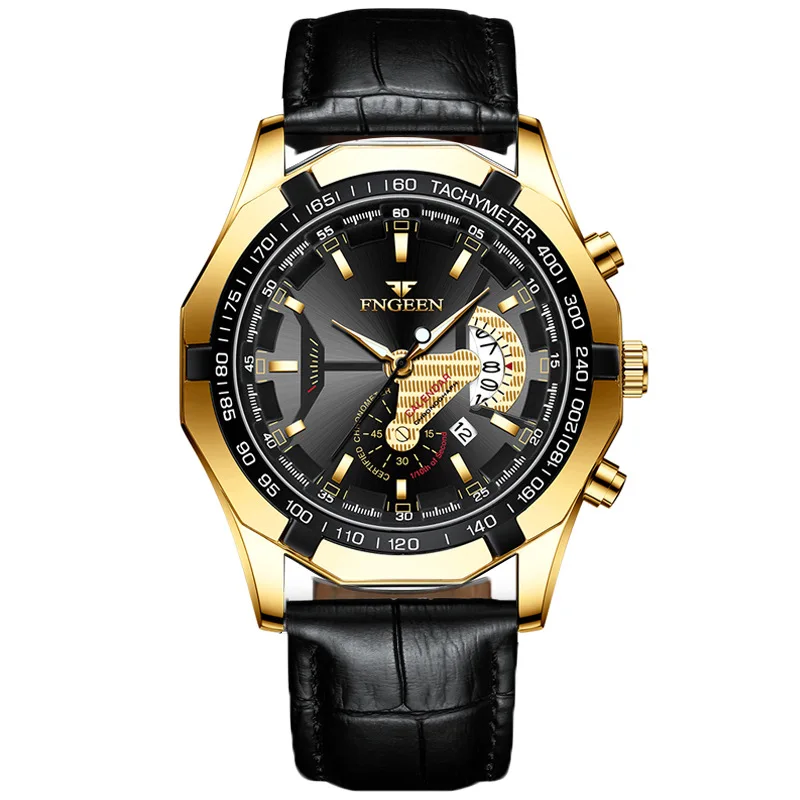 FNGEEN 2022 New Quartz Watches Fashion Casual Military Sports Wristwatch Waterproof Luxury Men's Clock Relogio Masculino S001 