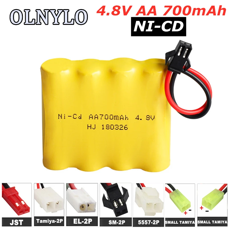 Ni-CD 4 8 V 700mAh AA Аккумуляторная батарея для дистанционного управления игрушки