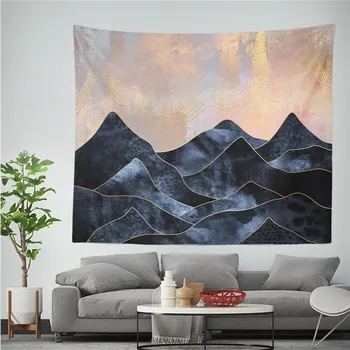 

Mountain Printed Wall Tapestry Psychedelic Boho Decor Tapestry Wall Hanging Hippie Mandala Carpet Tapestries Wall Cloth Tapiz