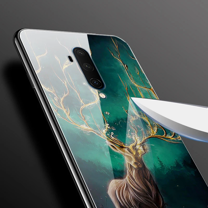 Для Oneplus 7 T Pro Чехол из закаленного стекла жесткий чехол для телефона для Oneplus 7TPro TPU бампер чехол s для One plus 7 T 7 T Pro