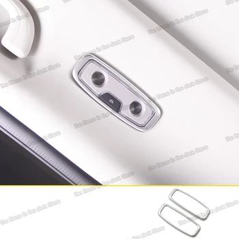 

Lsrtw2017 for Changan Cs55 Car Rear Roof Reading Light Frame Trims Interior Accessories Chrome 2017 2018 2019 Carbon Fiber