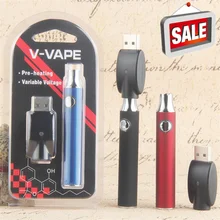 1 шт. 510 нить Preheat EVOD батарея 650 мАч Evod батарея предварительного нагрева с USB зарядным устройством для Vape CBD картридж с испарителем Vape комплект