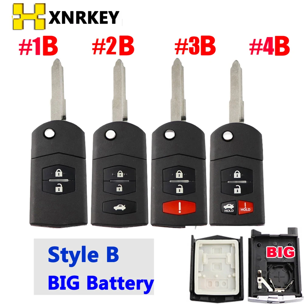 Флип-чехол XNRKEY для MAZDA 3 5 6 флэш-лампа флэш-карта с лезвием 2/3/4 |