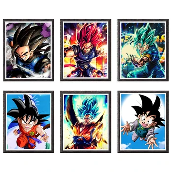 

Dragon Ball GT SSJ Fighter Vegito Goku Endless War Fabric Art Prints Poster for Wall Decoration 8 x 10 Inches,No Frame,Set of 6