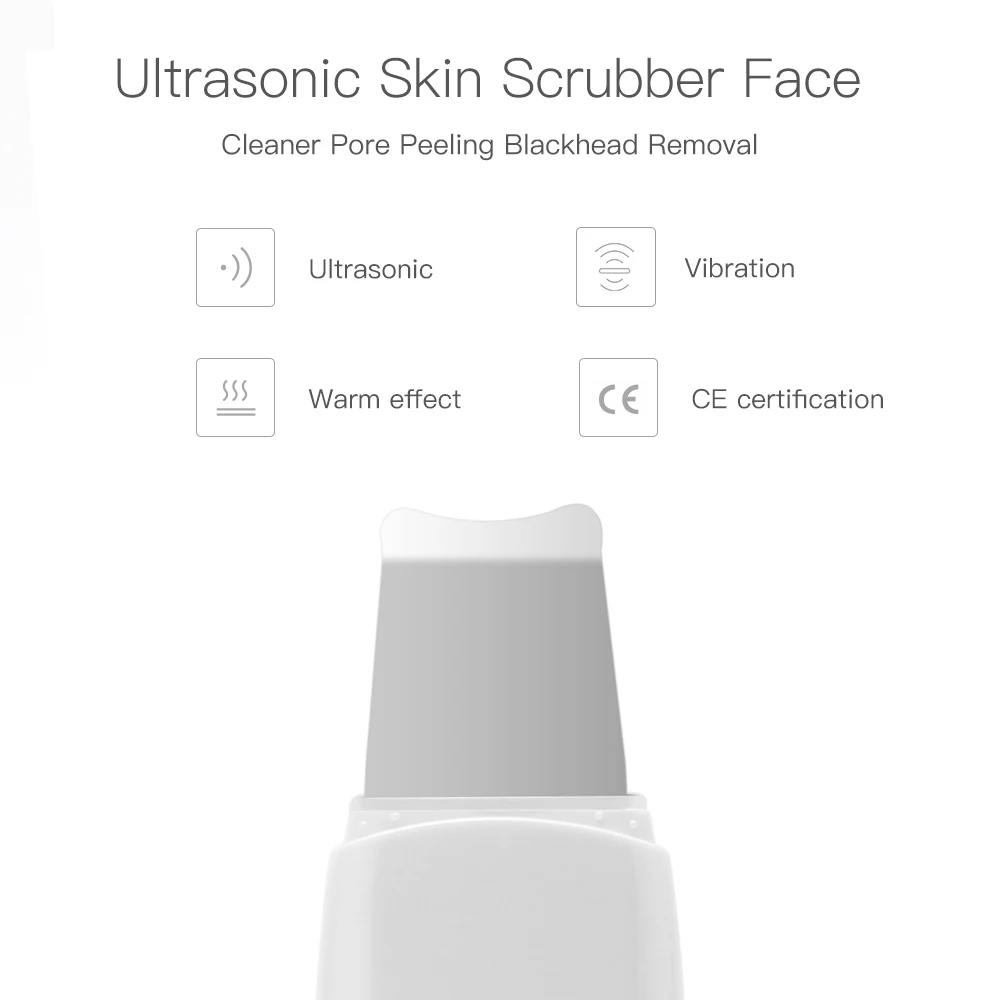 Ультразвуковой аппарат для очистки кожи лица удаления акне|ultrasonic skin scrubber|skin