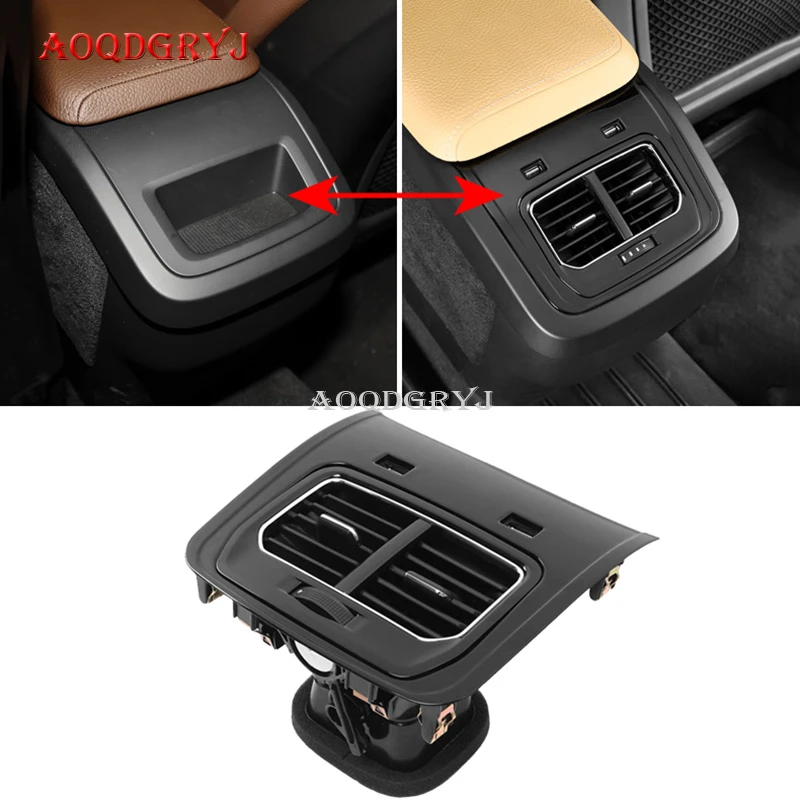 Car Accessories Fit For Volvo Xc60 2018-2020 Rear Air Conditioner Air Outlet Modification Kit Glossy Black - Automotive Interior Stickers - AliExpress