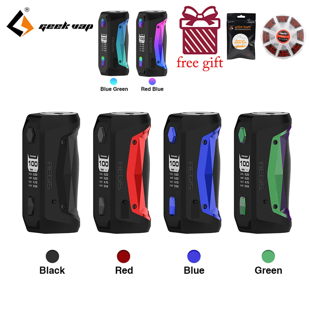 GeekVape Aegis Solo mod waterproof E Cigarette fit Cerberus Subohm Tank Tengu RDA By single 18650 VS aegis mini Mod