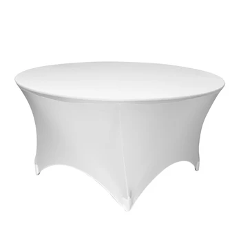 

1pcs Ruond Spandex Table Covers For Wedding Decor Lycra Bistro table cloth event party Increase thickening