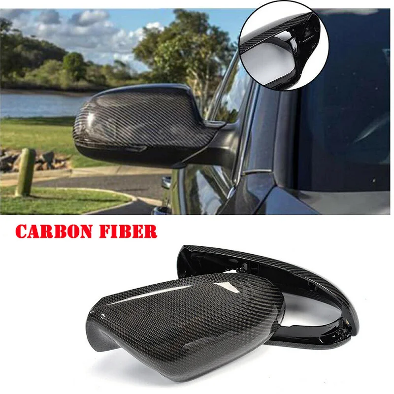 

Carbon Fiber Mirror Cover Cap Fit For Audi A6 C7 S6 RS6 2012-up without & With Lane Assist Replacement