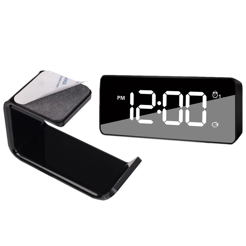 Headphone Headset Holder Hanger Earphone Wall Desk Display Stand Bracket Hanger Headphone Mirror Led Charging Digital Alarm Cl