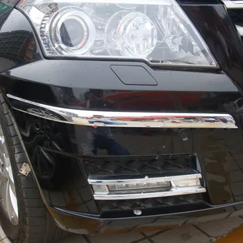 

WELKINRY For Benz GLK pre-facelift X204 2008 2009 2010 2011 ABS chrome car front head bumper bend angle arch corner bead trim