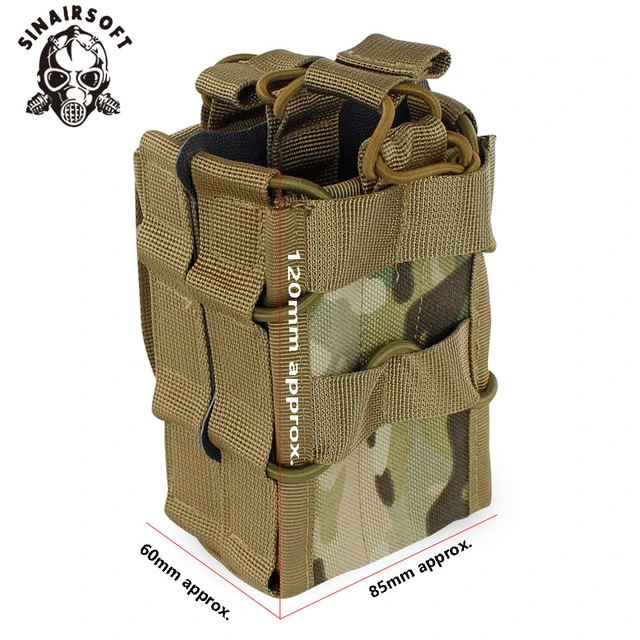 Molle System Magazine Pouch 1000D Nylon Double Layer Storage Bags