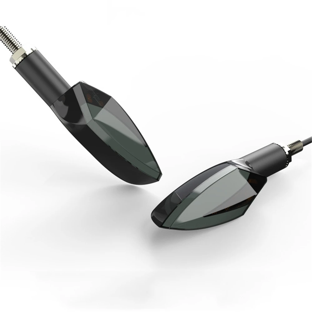 2 шт. мотоцикл светодиодные сигнальные лампы течет мигающий индикатор мигалка