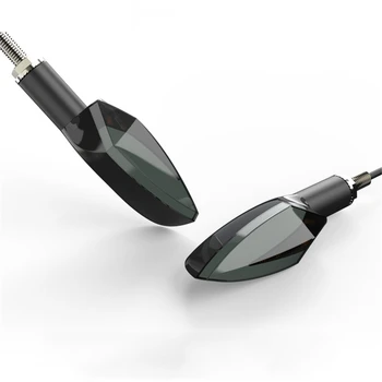 

One pair Motorcycle LED Signal Lights Modified Brake Lamp V Style Direction Lights Steering Lamps Decorative Flowing Blinkers