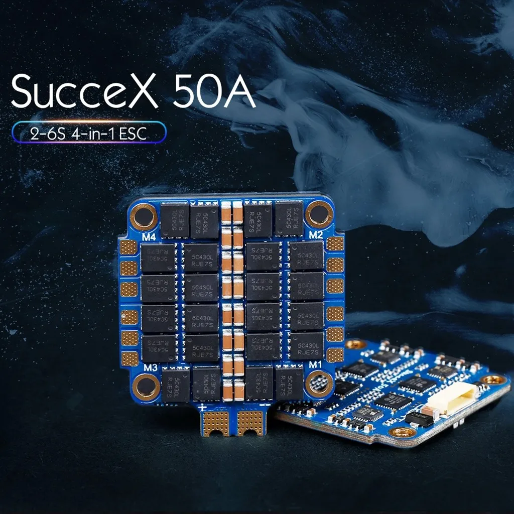 OMESHIN для iFlight SucceX 50A 2-6S 4 в 1 бесщеточный ESC Dshot 1200 для FPV дрона с дистанционным управлением 8-слой двусторонняя печатная плата PCB