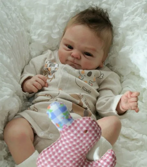 Reborn Doll Kit 17 дюймов Реалистичная Неокрашенная кукла части модель Reborn не-цвет не-готовая полная конечность полный набор форм Hight Art