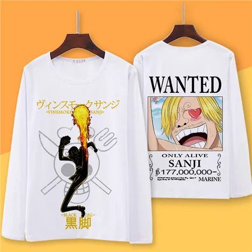 One Piece Cosplay T Shirt Monkey D Luffy Spring Autumn Long Sleeve T Shirt Roronoa Zoro Cartoon Top Tee Cosplay Costume Anime Costumes Aliexpress