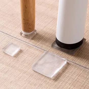 

4pcs Washing Machine Pads Refrigerator Floor Table Cabinet Chair Protectors Shock Proof Non Slip Bathroom Mat