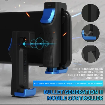

Mobile Game Controller for PUBG Rechargeable Mobile Gaming Trigger Joystick for iOS/Android Phones