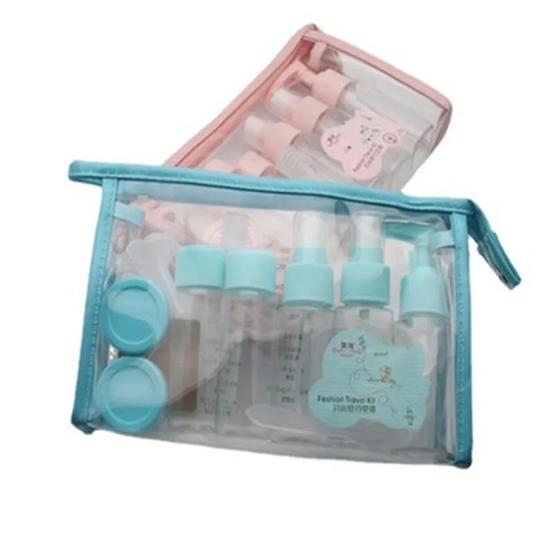 

11 Pcs/SET Refillable Bottles Portable Travel Container 40ml Plastic Perfume Bottle Atomizer Empty Small Spray Bottle