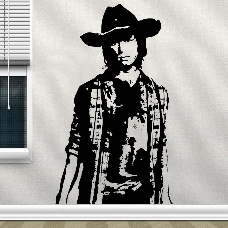 The Walking Dead Carl Grimes виниловые наклейки на стену художественный домашний декор для