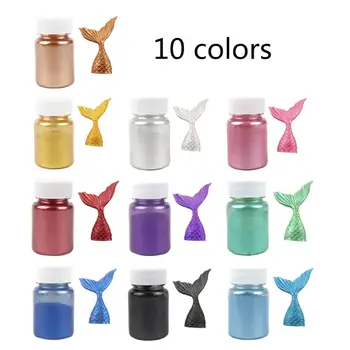 

10 Colors 15g Flash Glitter Golden Silver Powder for Decorating Food Fondant Cake Biscuit Baking Supplies