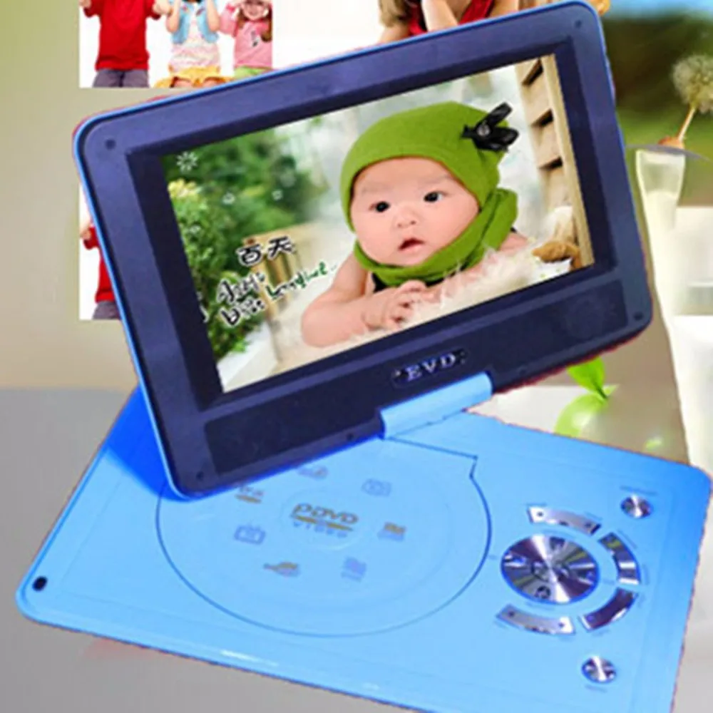 Lecteur DVD Portable avec batterie Rechargeable, écran d'affichage pivotant  de 7 pouces et deux haut-parleurs, lecteur DVD Mobile pour enfants -  AliExpress