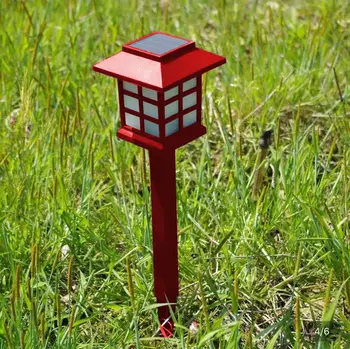 

Multiple colors led solar lawn light garden light 4 pack