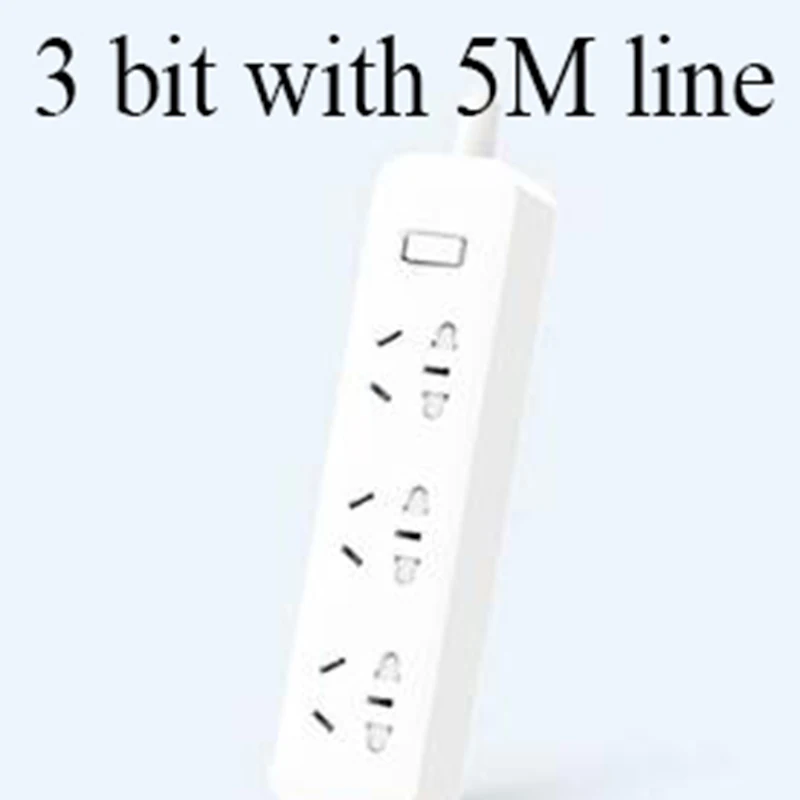 3 bit with 5m line Xiaomi Mijia Нет usb блок питания 3 6 8 портов разъем питания вкл/выкл 2500 Вт 10а защита от перегрузки для офиса дома mihome - Цвет: 3 bit with 5m line
