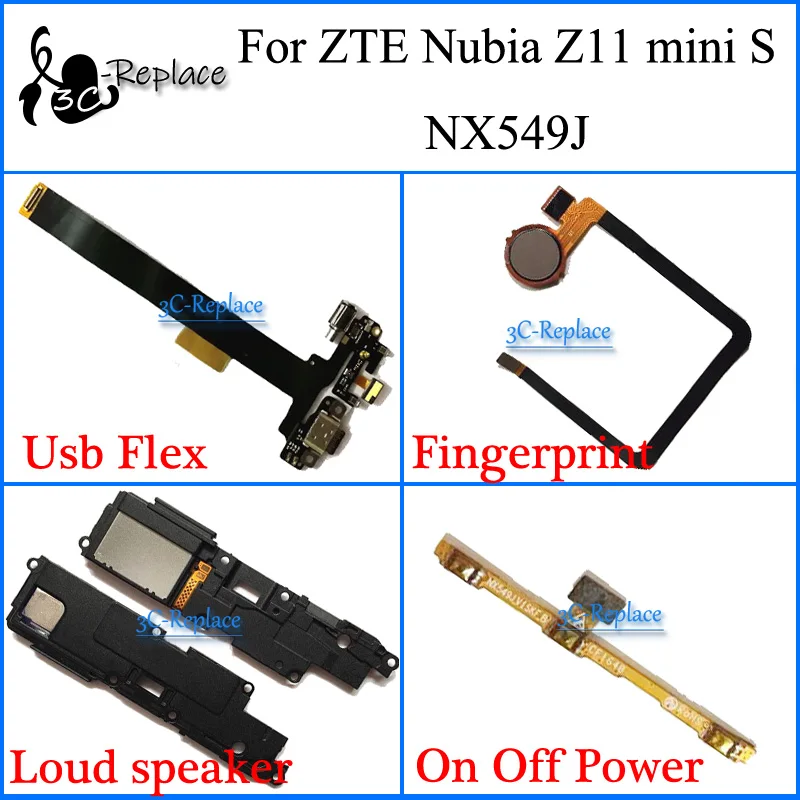Для ЖК-дисплея ZTE Nubia Z11 мини S NX549J Usb гибкий кабель материнской платы отпечатков