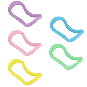 

Yoga Fitness Massage Gym Workout Pilates Bodybuilding Exercise Supplies Circles Yoga Stretch Ring Household Women