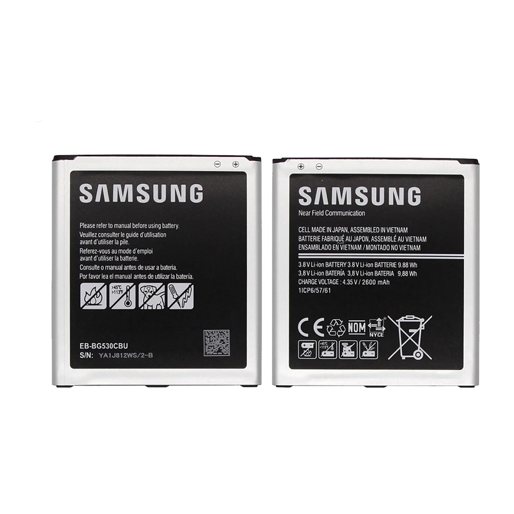 Аккумулятор для samsung J320 EB-BG530CBE 2600mAhFor samsung Galaxy J3 J320F J320H G530 G530F Сменный аккумулятор для телефона