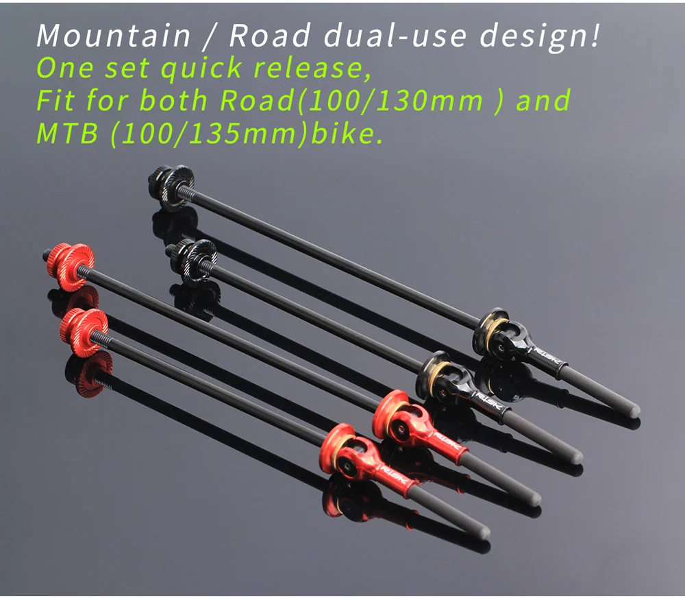 Details about / Pair Quick Release 100//135mm Hub Axle MTB Road Bike Bicycle QR Skewer Titanium