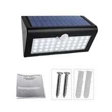 600Lm 38Led Outdoor Solar Wall Light Super Bright Garden Light Human Body Induction Wall Lamp Ip65 Waterproof Light Motion Senso