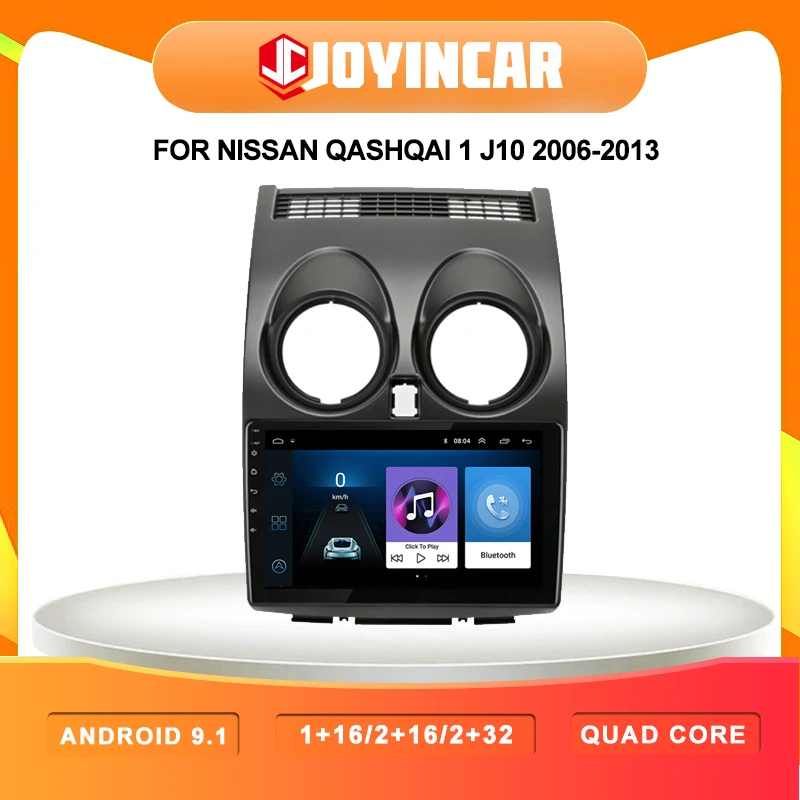 9 &quotAndroid 10 1 автомобильный Радио авто стерео для Nissan Qashqai J10 2006-2013 2 din Автомобильный