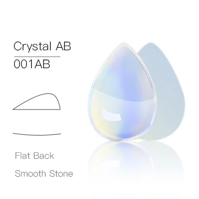 Crystal AB 10 шт./пакет натуральный флюорит; обувь с блестящими стразами в форме капли воды Стразы свадебное платье Diy кружевной отделкой ткань одежды Стразы нейл-арта камень - Цвет: Crystal AB