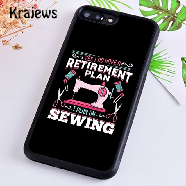 Krajews Love Sewing Machine Pattern Phone Case Cover For Iphone 5s 6s 7 8 Plus X Xs Xr 11 12 Pro Max Samsung Galaxy S7 S8 S9 S10 Phone Case Covers Aliexpress